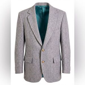 PENDLETON MENS TWEED BLAZER BLUE GRAY SIZE 42